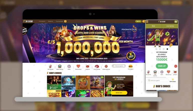 BobCasino App Screenshot